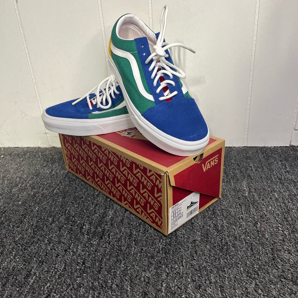 Vans Blue and Green Men's Sneakers